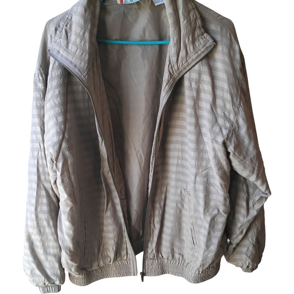 Vintage EVR Windbreaker/Bomber Jacket Silk Shell Zip Jacket Men's Medium